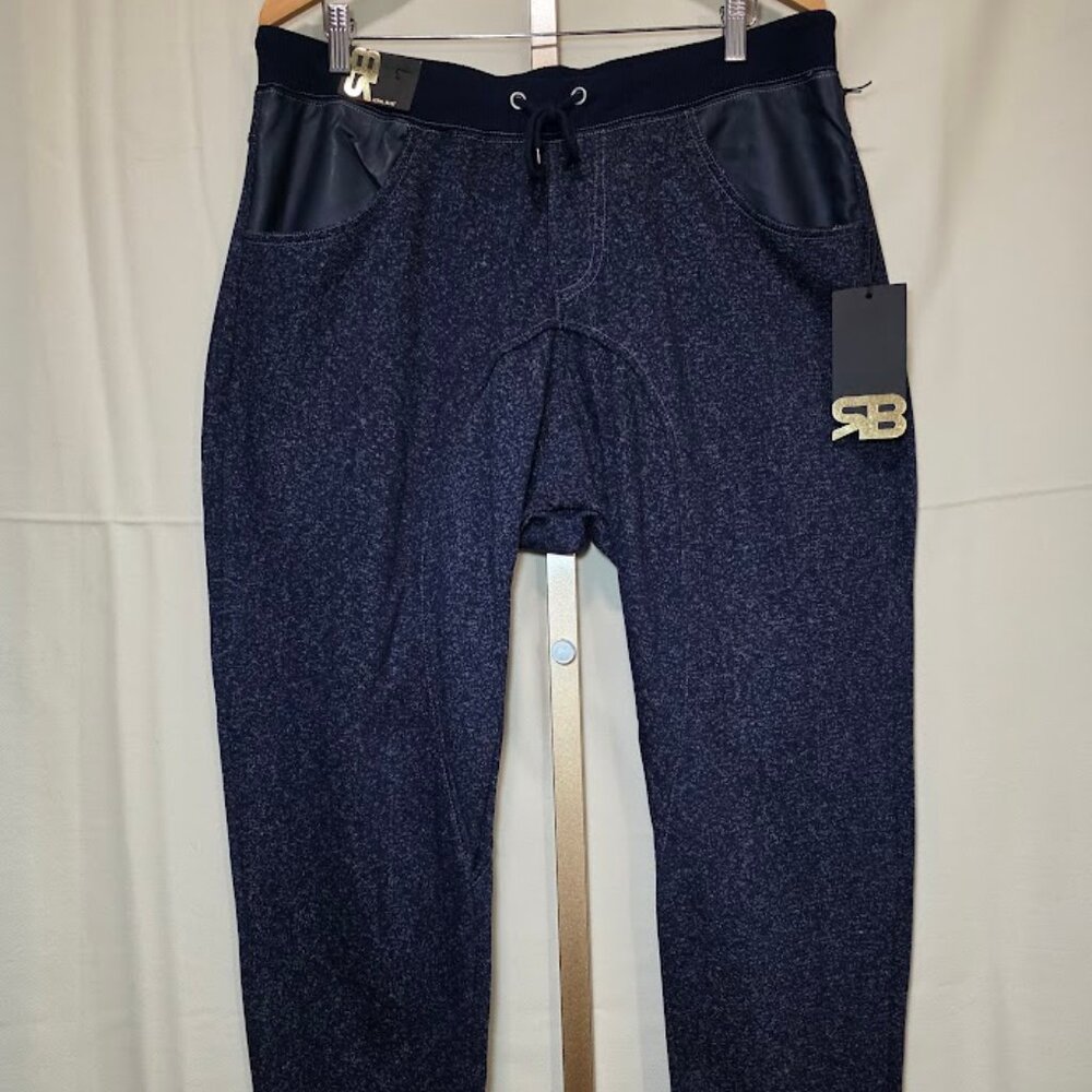 NWT ROYAL BLUE Denim Fleece Indigo Joggers Men's 3XL